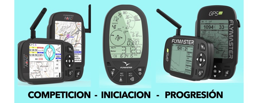 INSTRUMENTOS DE PARAPENTE CON GPS Y VARIOMETRO DE FLYMASTER